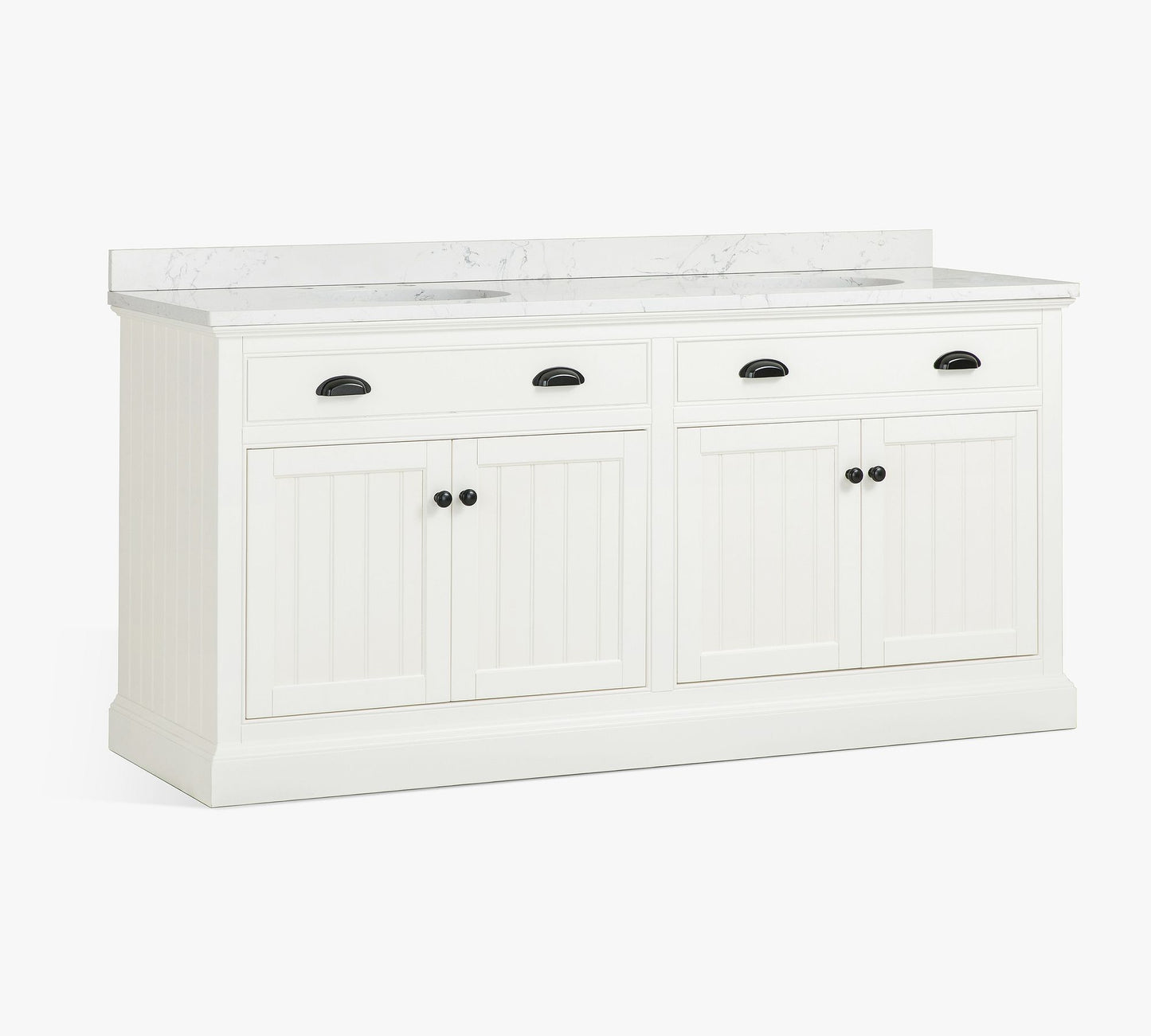 Aubrey 68" Quartz-Top Double Bathroom Vanity