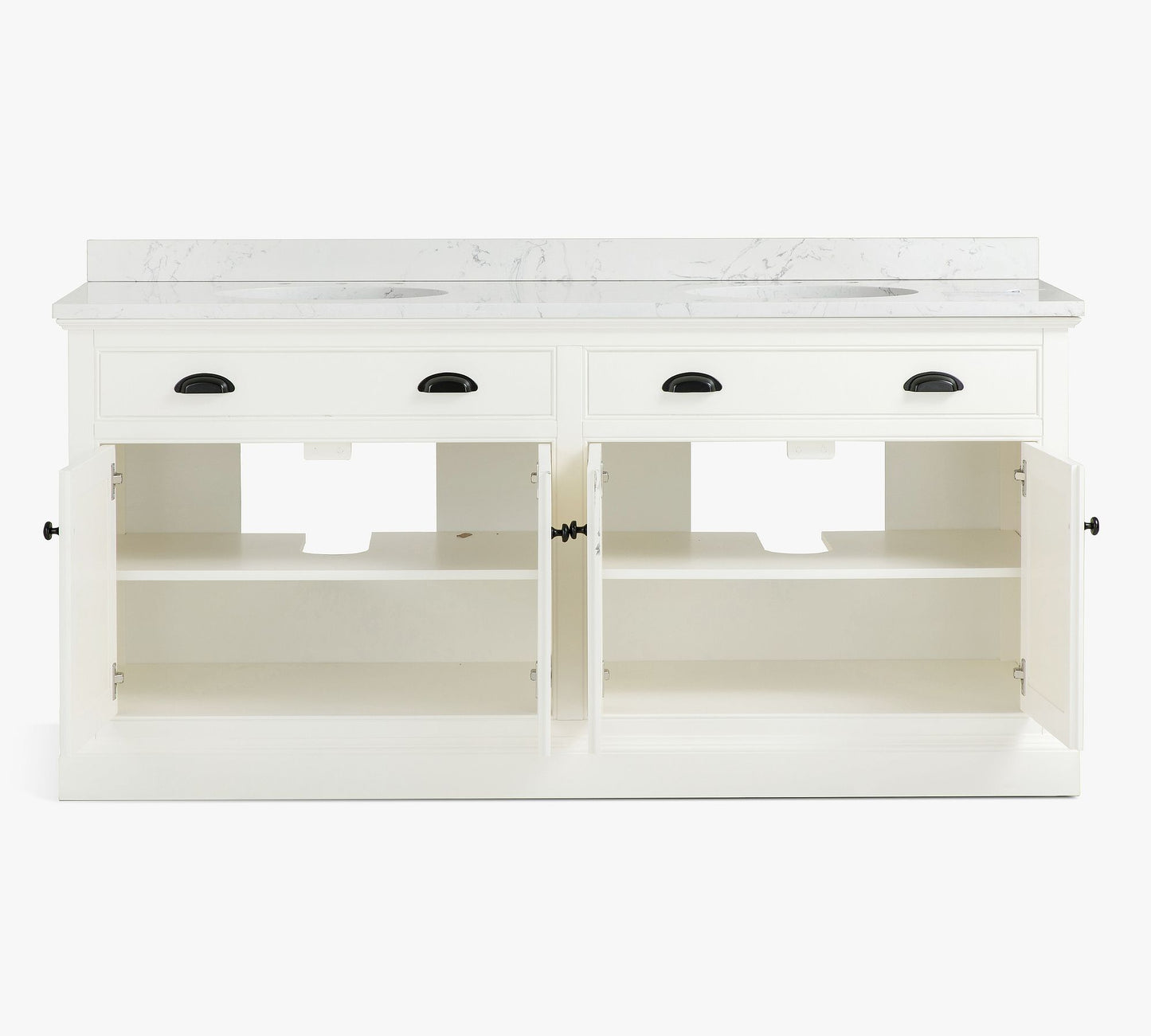 Aubrey 68" Quartz-Top Double Bathroom Vanity