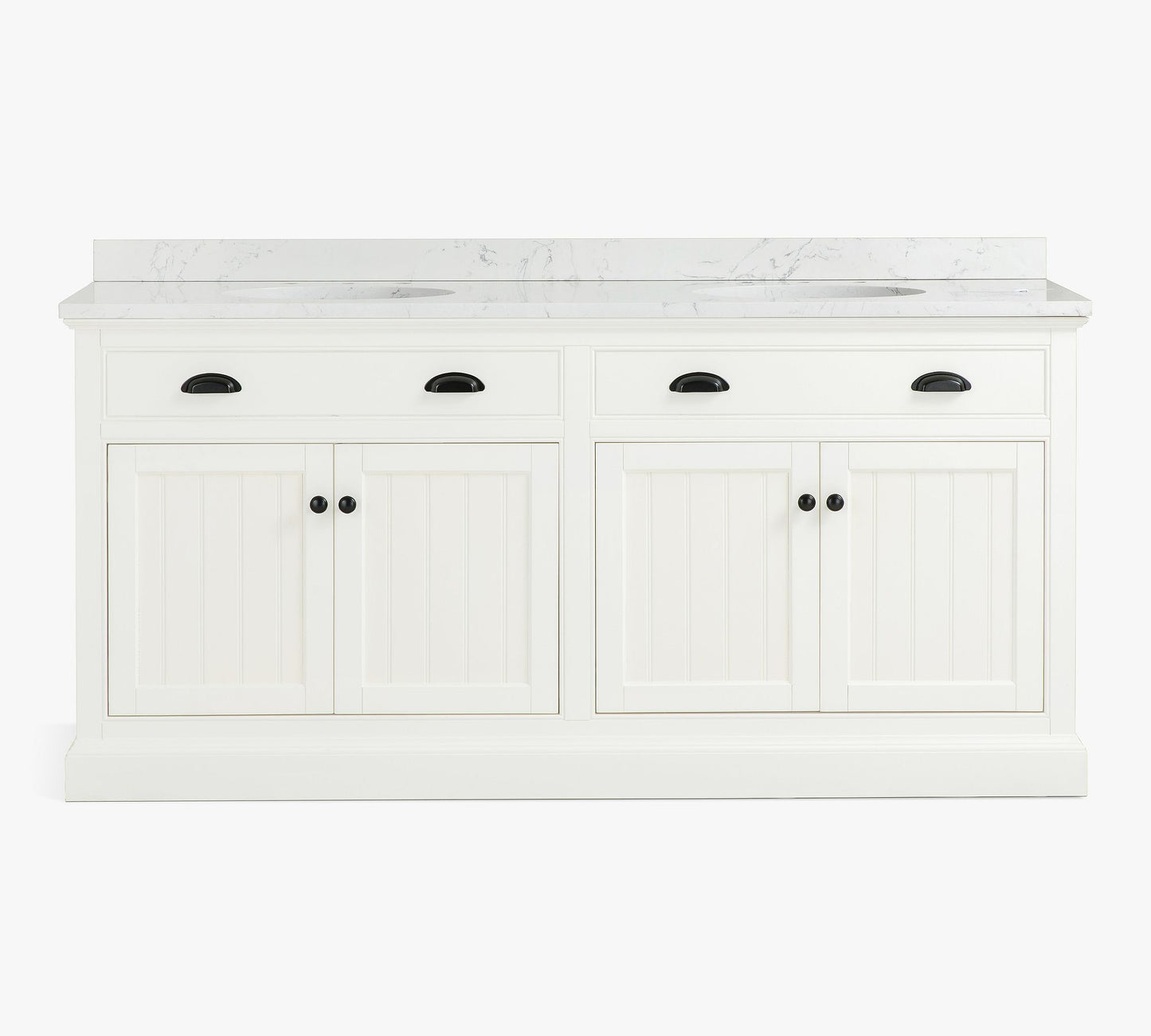 Aubrey 68" Quartz-Top Double Bathroom Vanity