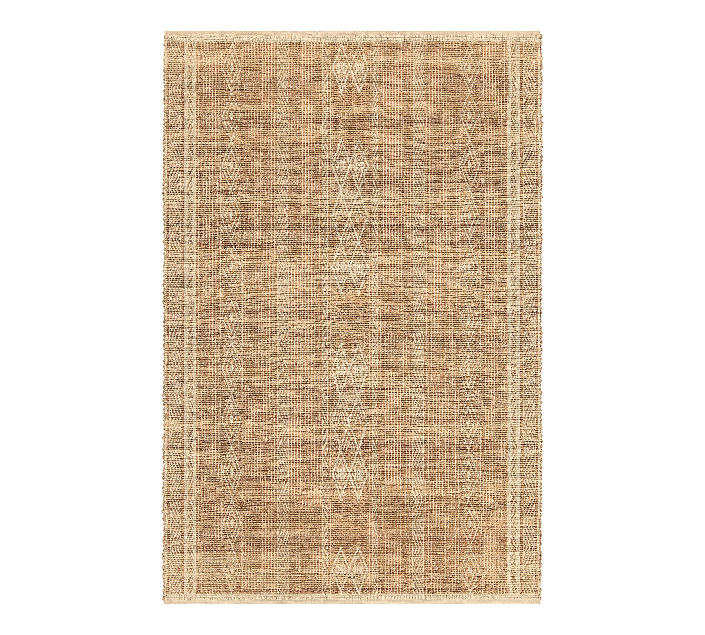 Nova Handwoven Jute & Cotton Rug – Ivory (6' x 9')