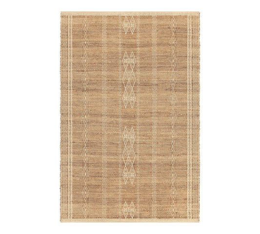 Nova Handwoven Jute & Cotton Rug – Ivory (6' x 9')