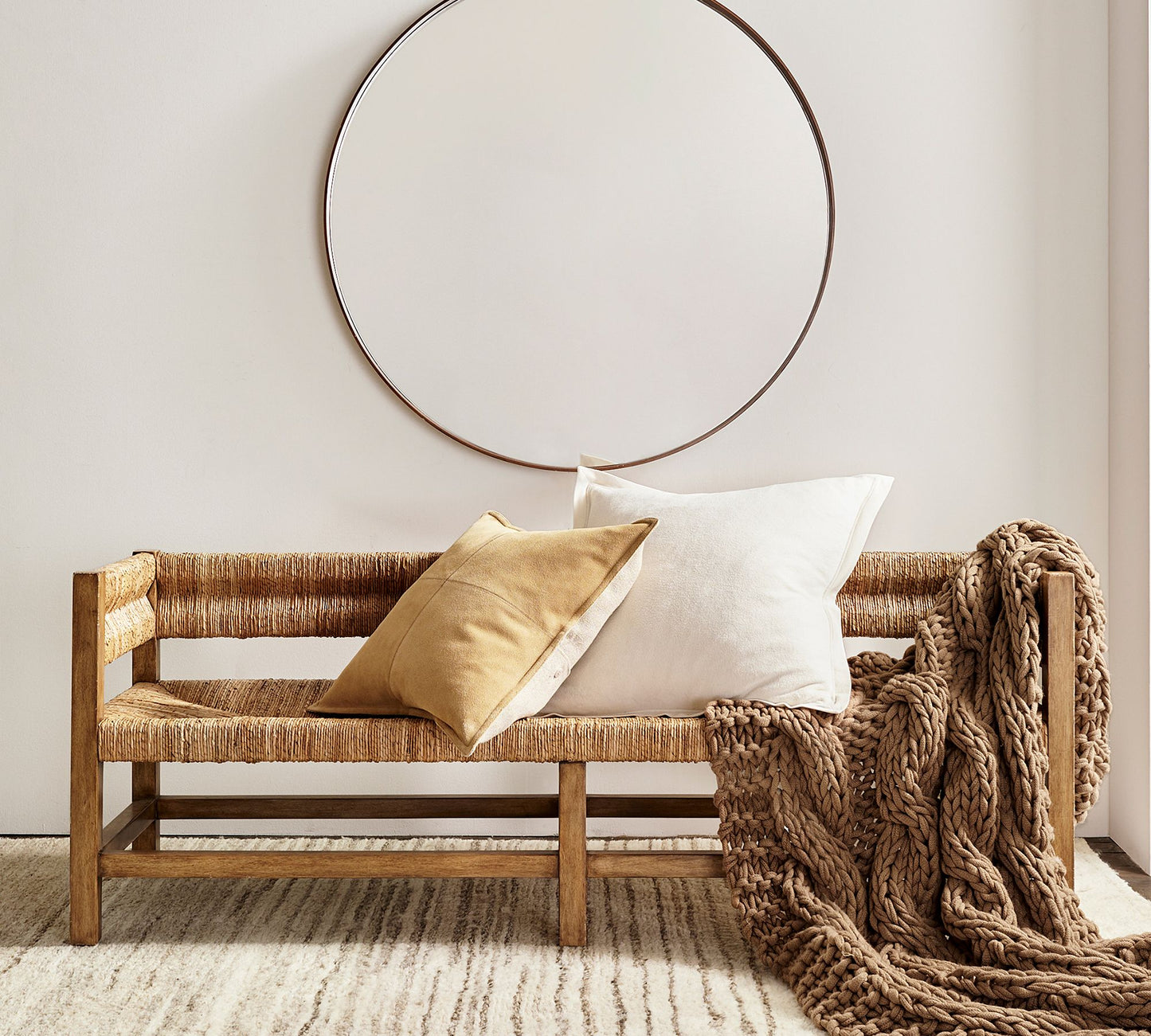 Malibu Woven Bench (64")