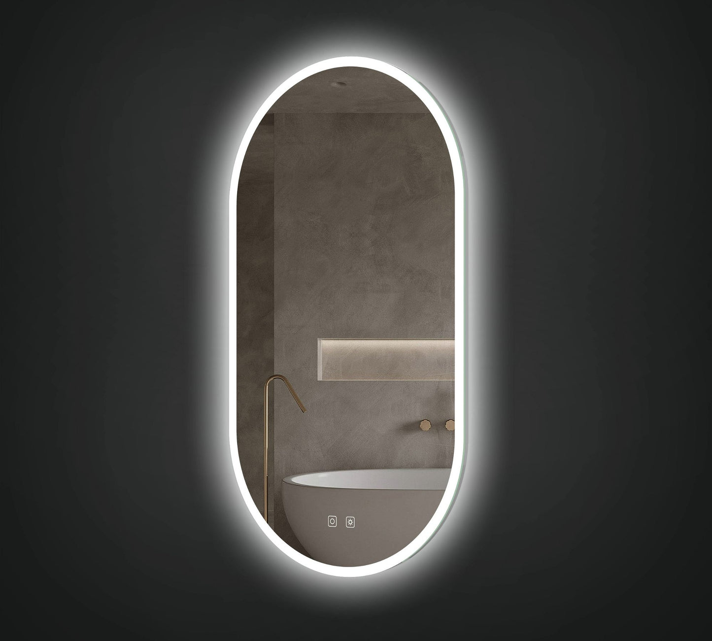 May Oval LED Backlit Bathroom Mirror