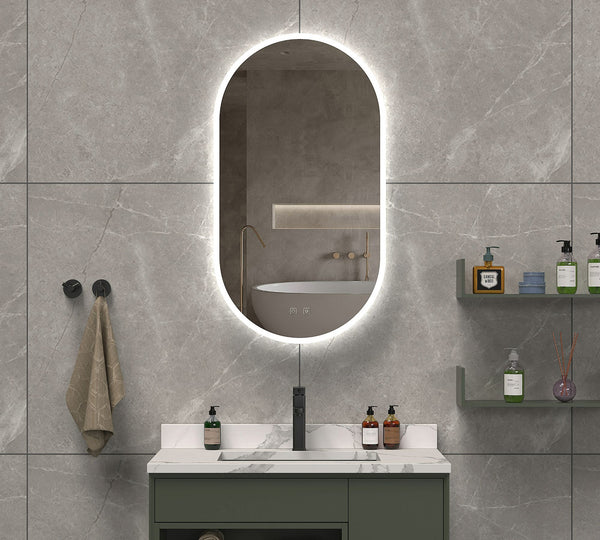 May Oval LED Backlit Bathroom Mirror