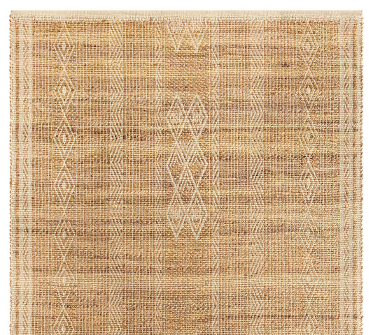 Nova Handwoven Jute & Cotton Rug – Ivory (6' x 9')