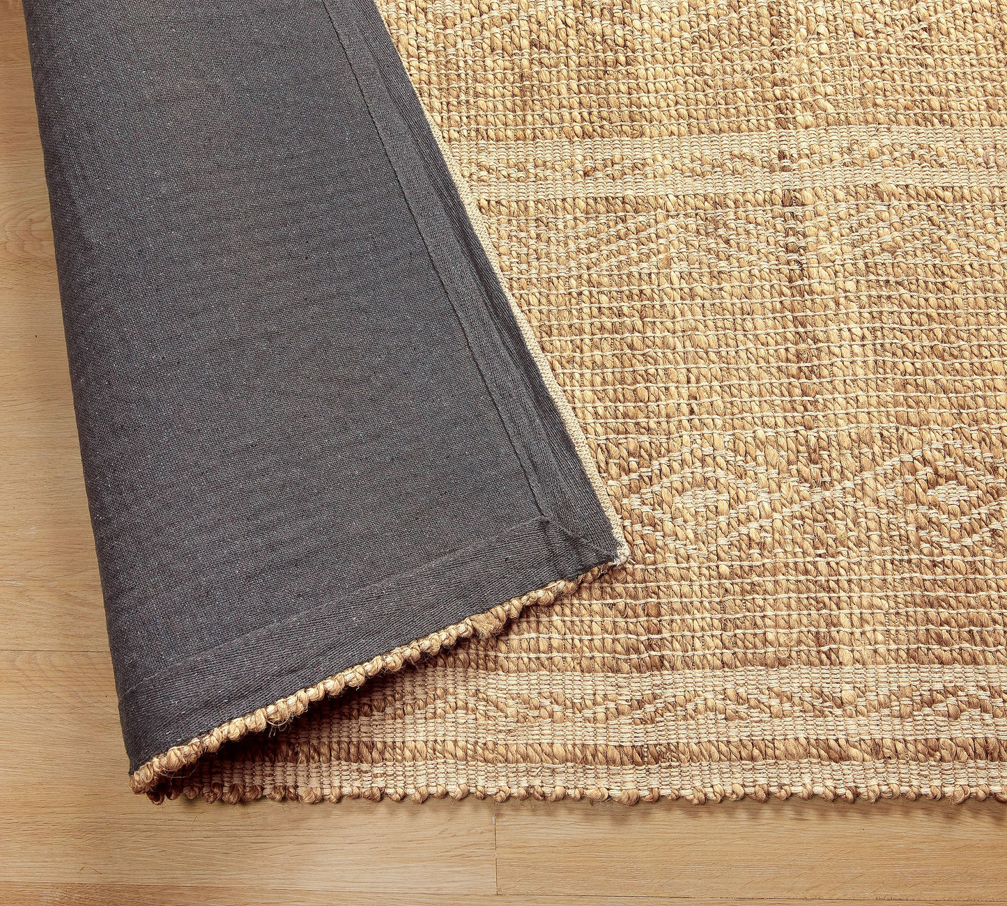 Nova Handwoven Jute & Cotton Rug – Ivory (6' x 9')