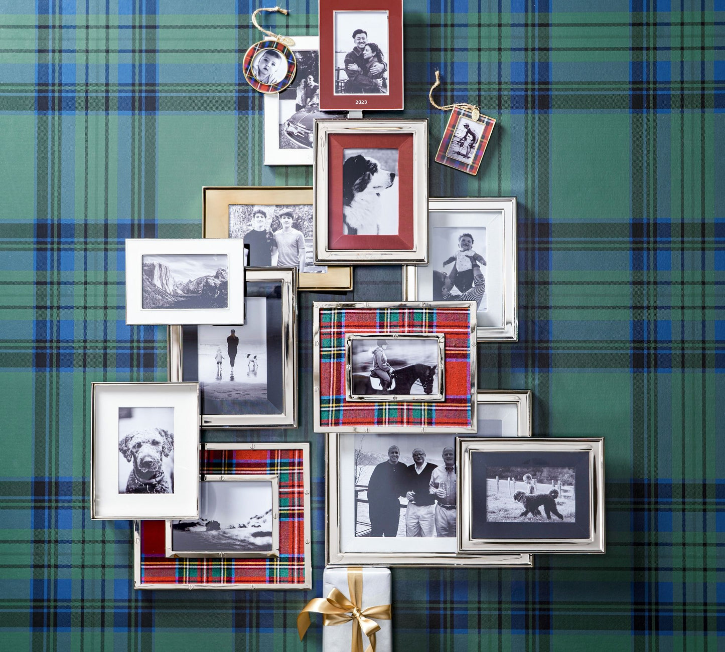 Stewart Plaid Tabletop Photo Frame
